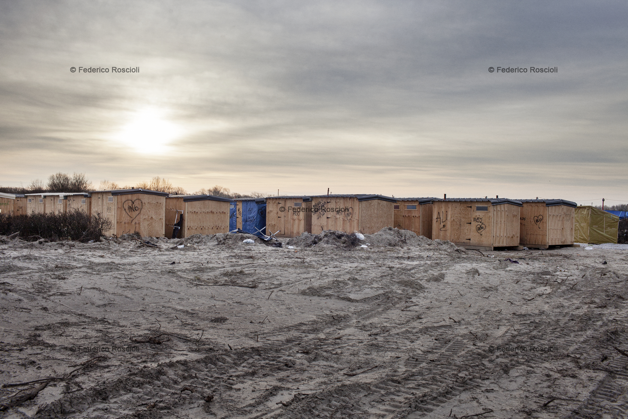 Calais, France. February 28, 2016. The Sirian area of the camp.
