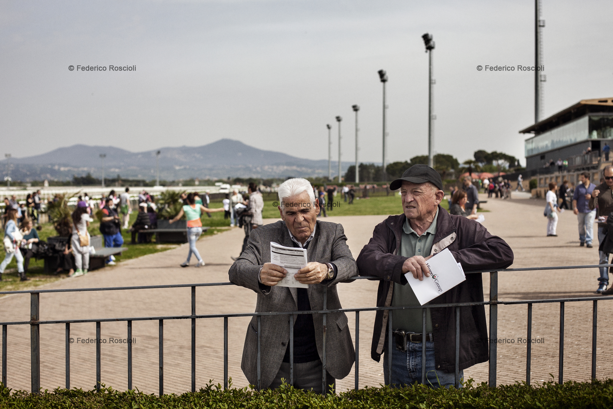 Rome, Italy. April 25, 2013. Horse racing during the Italian Liberation Day in Capannelle. Last horse racing television advertising in Italy was shown in 1992. Since than horse racing has never had any kind of support or visibility and now it faces the consequences of that behavior.